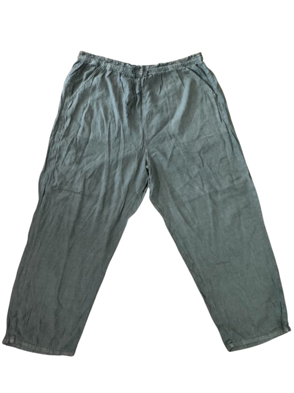 American Eagle Outfitters Women’s Army Green Cotton Barrel Pants Sz XXL NWOT